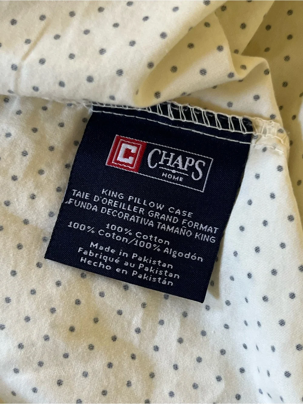 Chaps Ralph Lauren King size pillow case